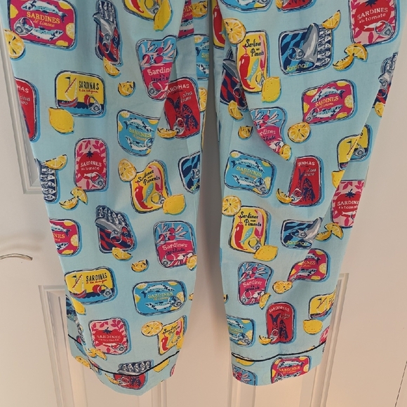 Printfresh Cotton Pajamas Sardine/Lemon Graphic Design.  Size 2X  NWT - Picture 13 of 16